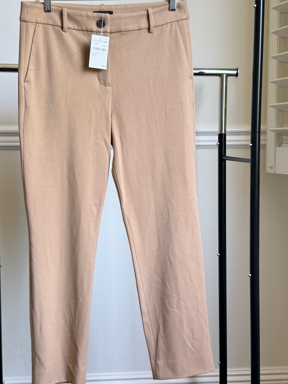 J. Crew Women's Dress Slim ankle/crop by-stretch pants camel Size 8 NWT